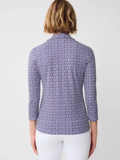 Aida 3/4 Sleeve Top in Riptide